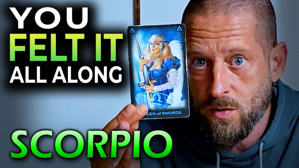 Scorpio October 2025 tarot love reading by Allen Hill of Unknown Truth Tarot.