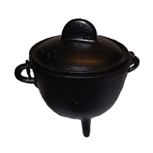 1 3/4" Oval cast iron cauldron/smudge pot