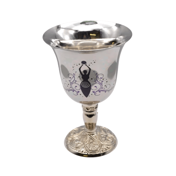4-34-Goddess-of-Earth-chalice-stainless-steel-RC21GE 4 3/4" Goddess of Earth chalice stainless steel