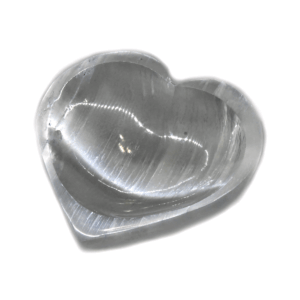 4" Selenite Heart bowl