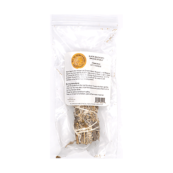 Black Sage smudge stick 4"