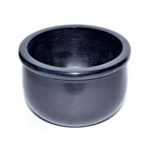 Black Stone Scrying Bowl/Smudge Pot 3"