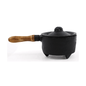 Cast Iron Burner w/ Wooden Handle