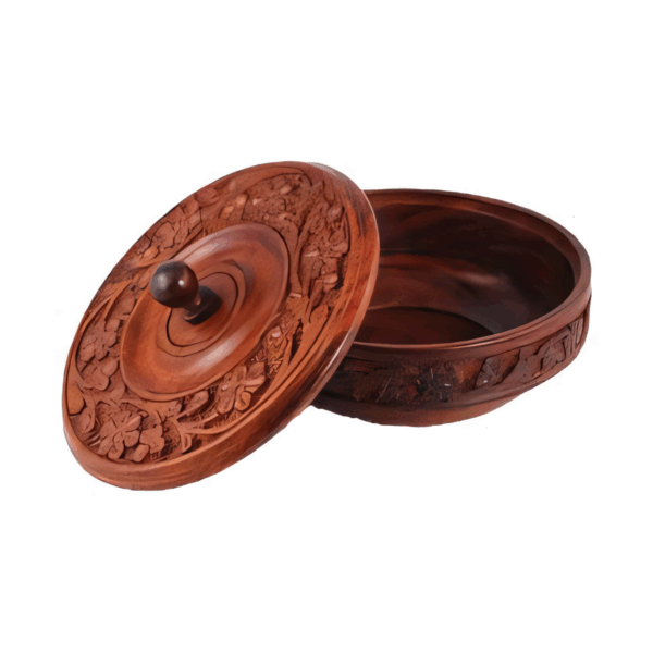 Wooden-Ritual-Bowl-w-Lid-RB339 Wooden Ritual Bowl w/ Lid