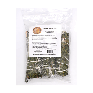 (set of 3) Cedar smudge stick 4"