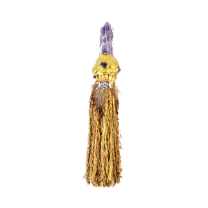 10" Triple Moon Crystal broom