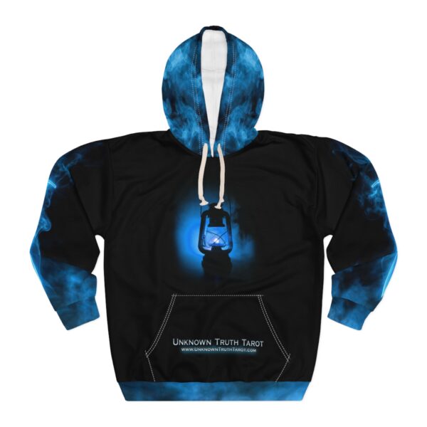Tarot Hoodie featuring The Lantern & The Blade by Unknown Truth Tarot.