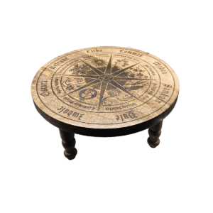 11 3/4" dia Pagan Calendar altar table