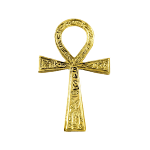 2 3/8" x 4" Ankh brass