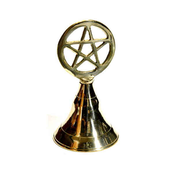 4-Pentagram-brass-bell-FB109WP 4" Pentagram brass bell