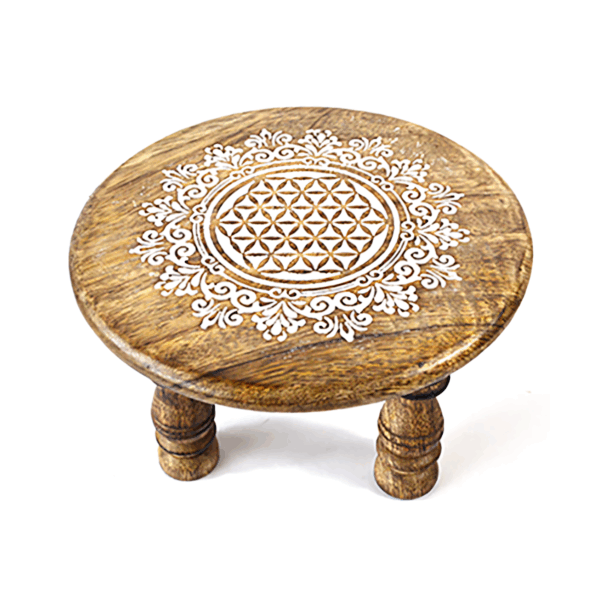 6dia-x-4-Flower-of-Life-altar-table-RAT7159 6"dia x 4" Flower of Life altar table