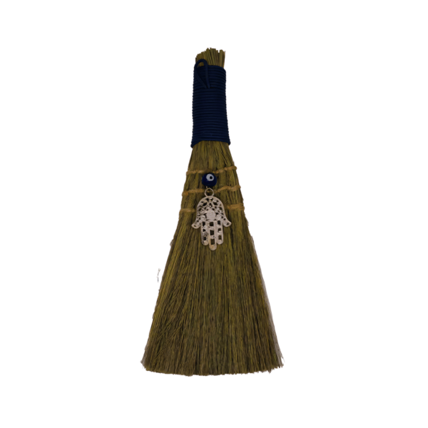9-Broom-Evil-Eye-Fatima-Hand-FBREVI 9" Broom Evil Eye Fatima Hand