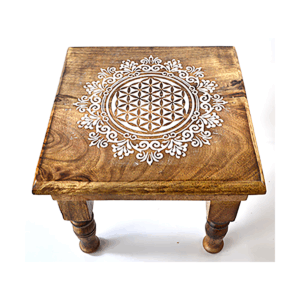 9"x 9"x 8" Flower of Life altar table