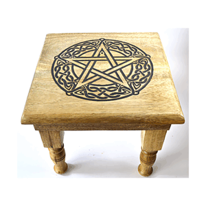 9"x 9"x 8" Pentagram altar table