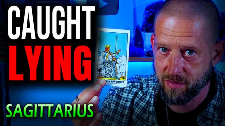 Sagittarius April 2026 tarot love reading by Allen Hill of Unknown Truth Tarot.