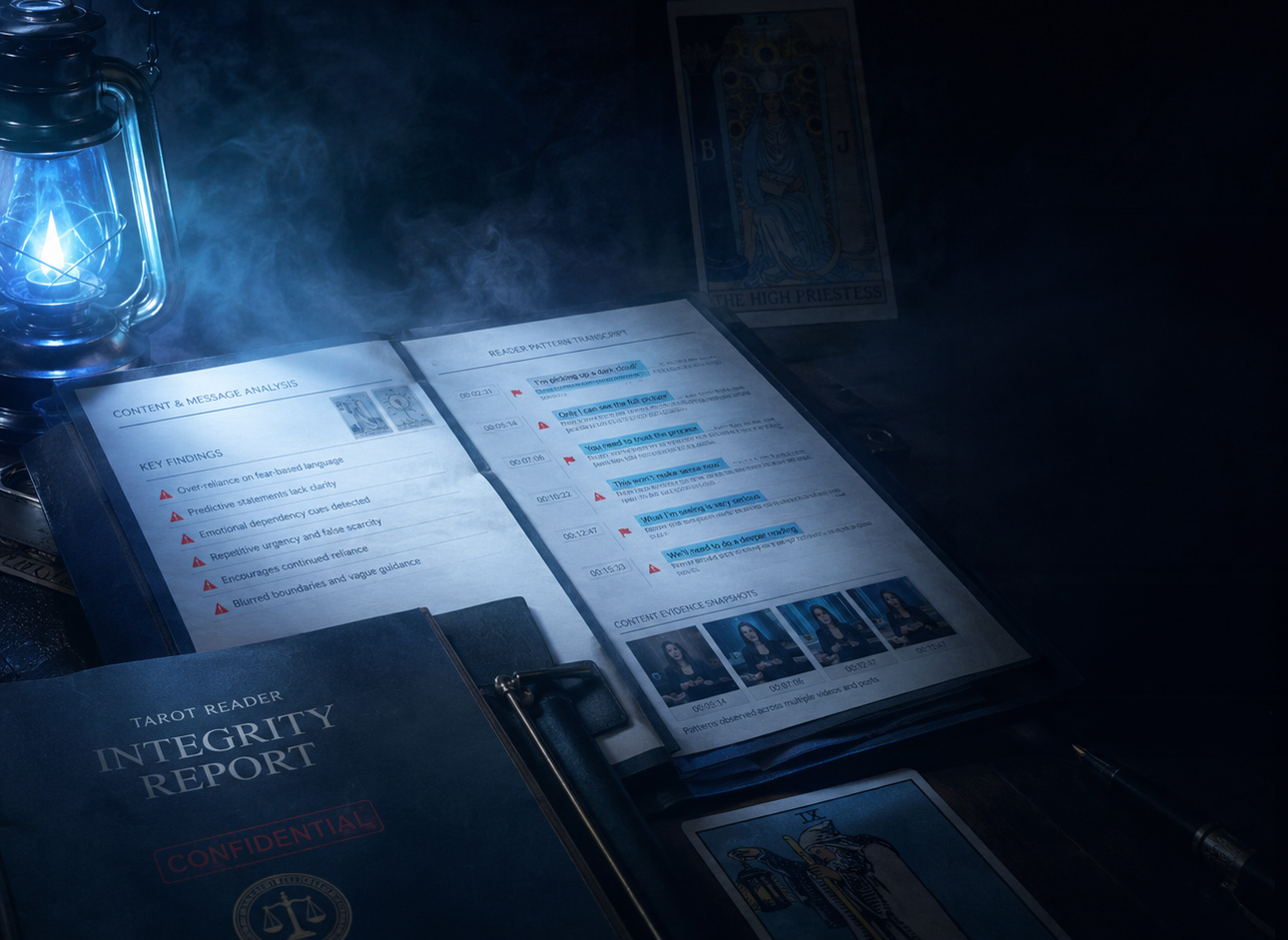 Tarot Reader Integrity Report findings